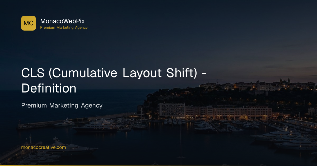 CLS (Cumulative Layout Shift) - Definition | Monaco Creative