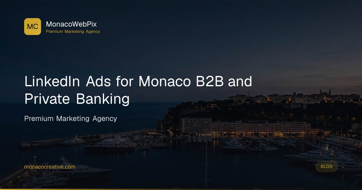 Optimize B2B & Private Banking with LinkedIn Ads in Monaco | Monaco ...