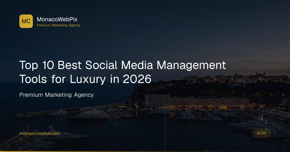 Best Social Media Tools for Luxury Brands 2026 | Monaco Creative