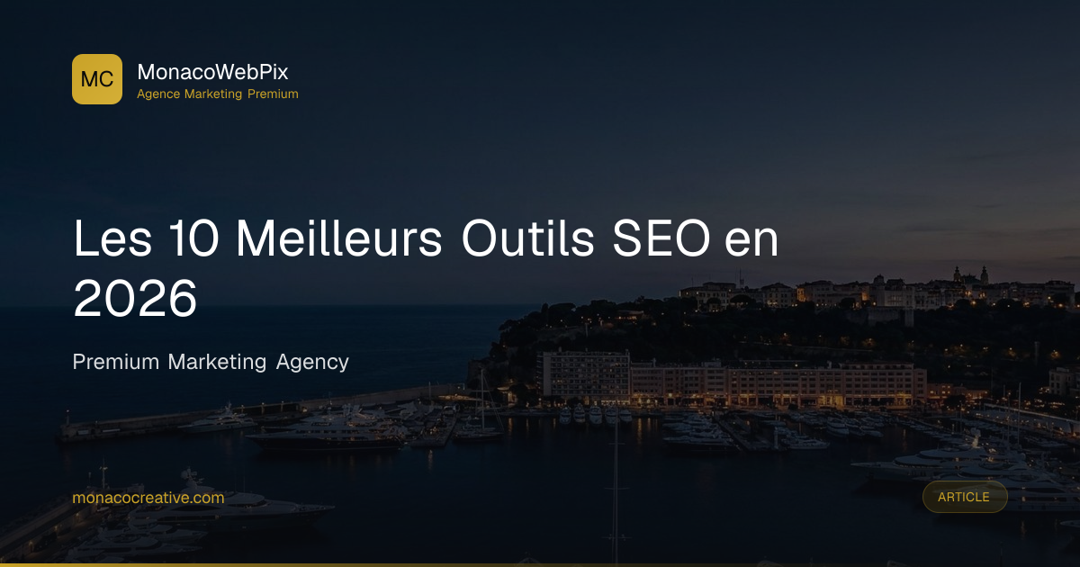 Découvrez les 10 Meilleurs Outils SEO pour 2026 | MonacoWebPix